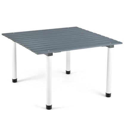 Table De Camping Pliante Avec Sac De Transport Pour Pique-Nique Plage Barbecue Camping Pêche Naturel/Gris