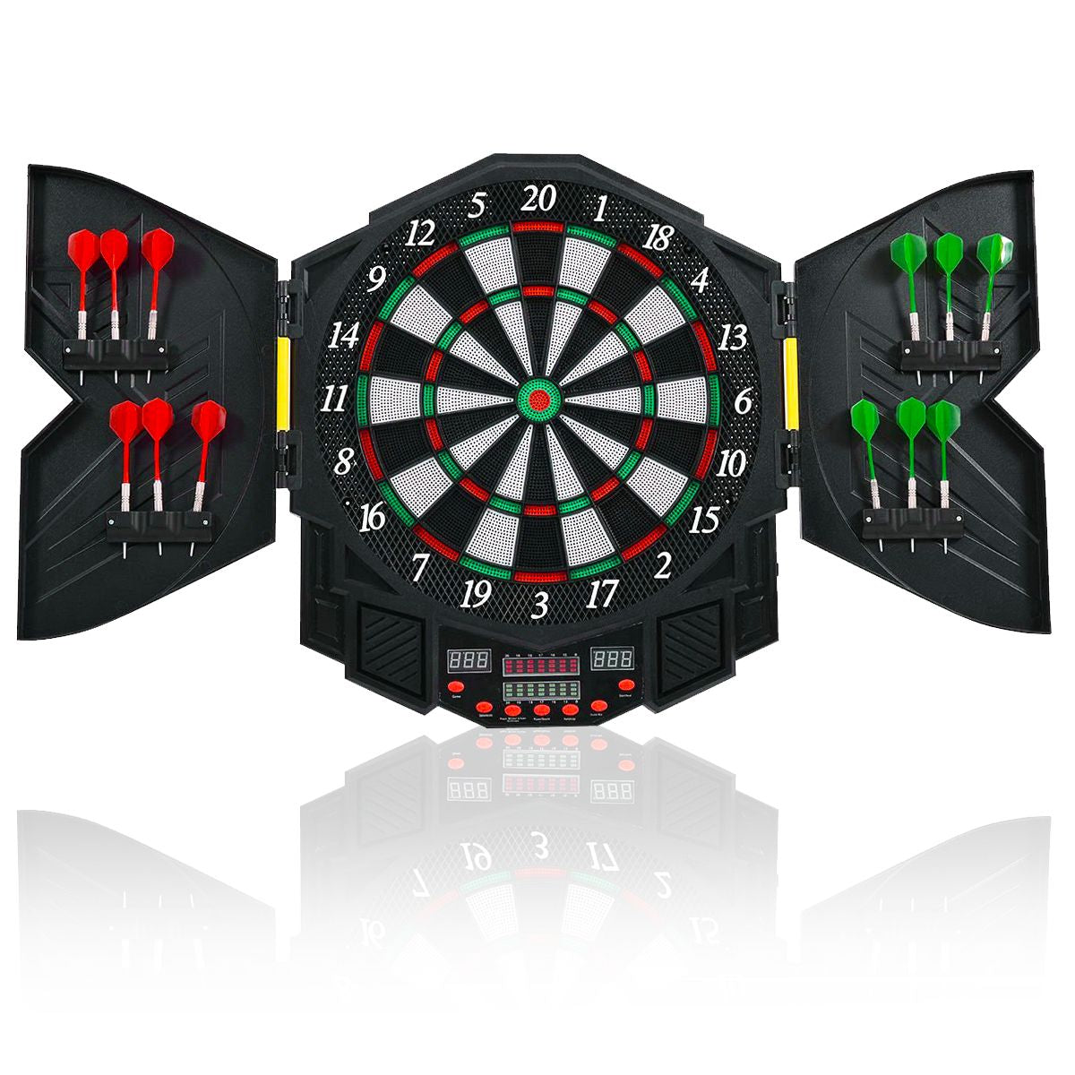 Cible De Fléchettes Électronique Écran LED Disque De Fléchettes 12 Pcs Pour 8 Joueurs Maximum 90+